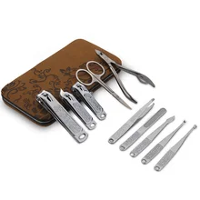 Маникюрные педикюрные инструменты кусачки для стрижки ногтей набор из нержавеющей стали инструменты для ухода MV99