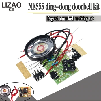 

NE555 Doorbell Suite Electronic Production Doorbell Suite DIY Kit Ding dong doorbell PCB welding laboratory