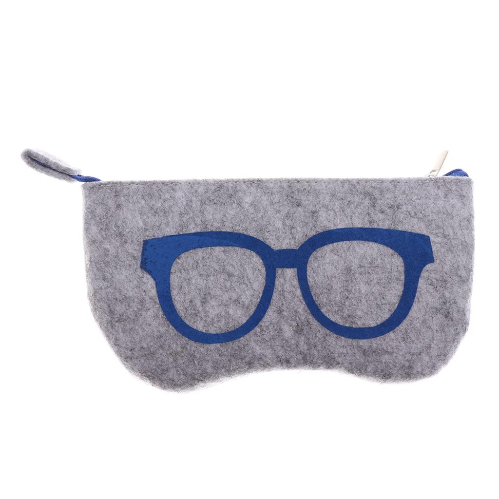5 Pieces Zipper Reading Glasses Case Cute Eyeglass Pouch Girls Boys Sunglasses Case  Bag Storage