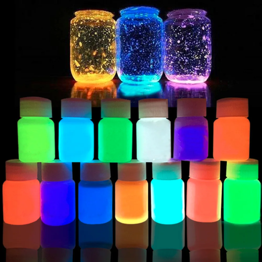 

Eco Non-toxic Odor Free Luminous Acrylic Bady Paint Fluorescent Body Art Pigment Party Night Running Glow Graffiti Paintting