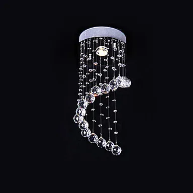

Artistic Modern LED Crystal Ceiling Lights Lamp With 1 Light For Living Room Bedroom Lustre De Cristal Free Shipping