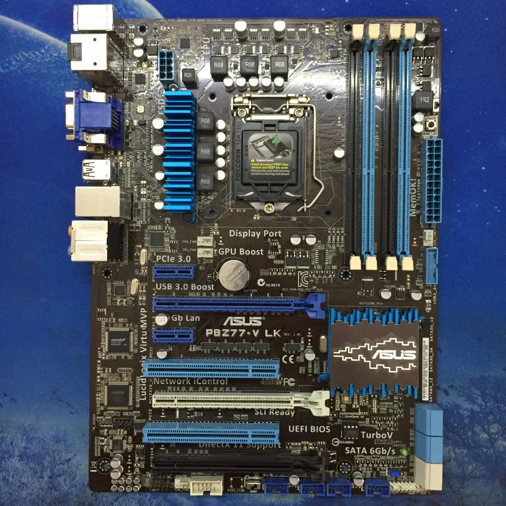 original motherboard ASUS P8Z77 V LK DDR3 LGA1155 32GB Intel Z77