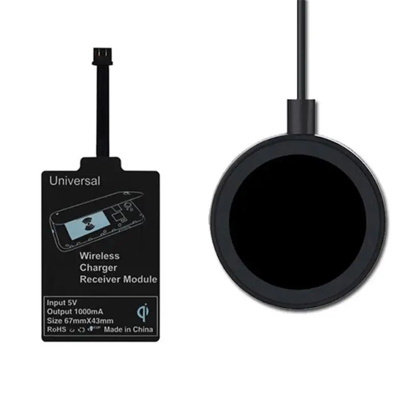 Universal Qi Wireless Charging Kit Charger Adapter Receptor Pad Coil Receiver for Android Phone THL OnePlus Lenovo Lg Micro USB