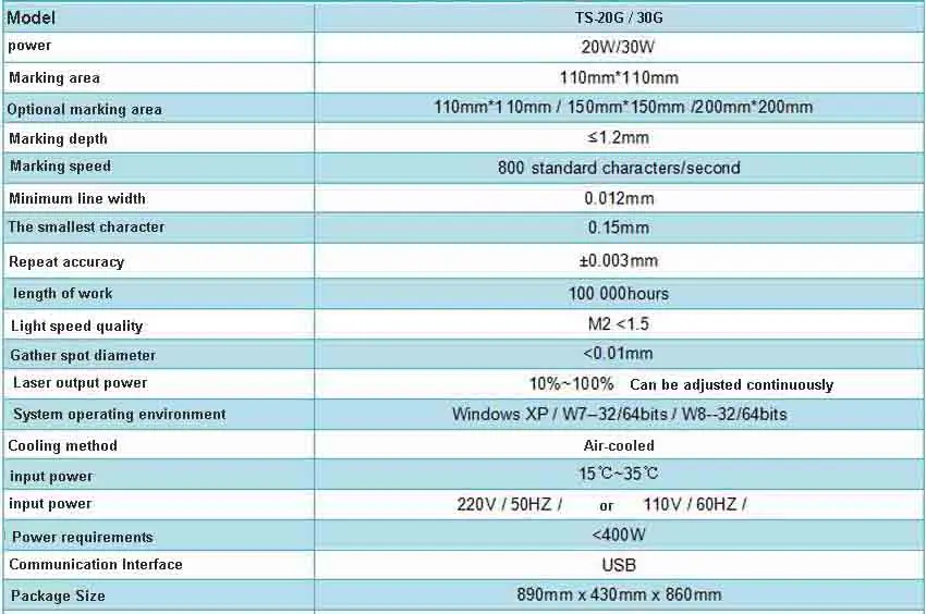 Новое поступление TS-20G/30 г Тип шкафа волоконно-лазерная маркировочная машина кодеры 20 Вт/30 Вт металлический гравировальный маркировочный