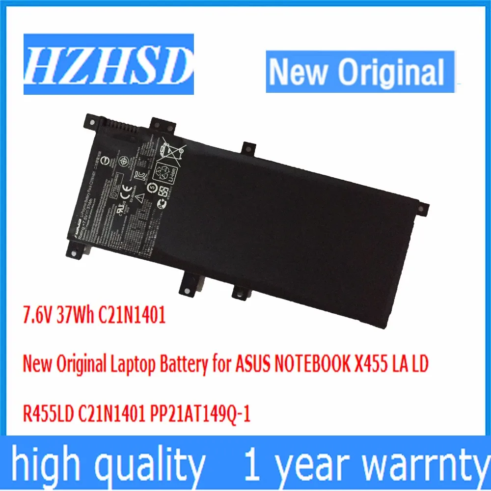 7.6V 37Wh C21N1401 New Original Laptop Battery for ASUS NOTEBOOK X455