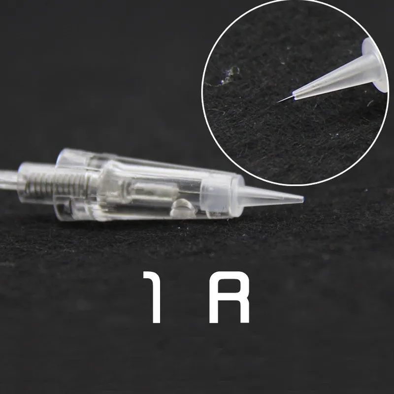 

10 pcs Permanent makeup needle cartridge R1 needle tips single use only fit for twist lock permanent makeup machine