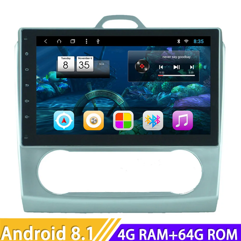 Best Roadlover Android 8.1 Car Media Center Autoradio For Ford Focus 2008-2011 Auto Stereo GPS Navigation Magnitol Double Din NO DVD 0 Best Roadlover Android 8.1 Car Media Center Autoradio For Ford Focus 2008-2011 Auto Stereo GPS Navigation Magnitol Double Din NO DVD 0