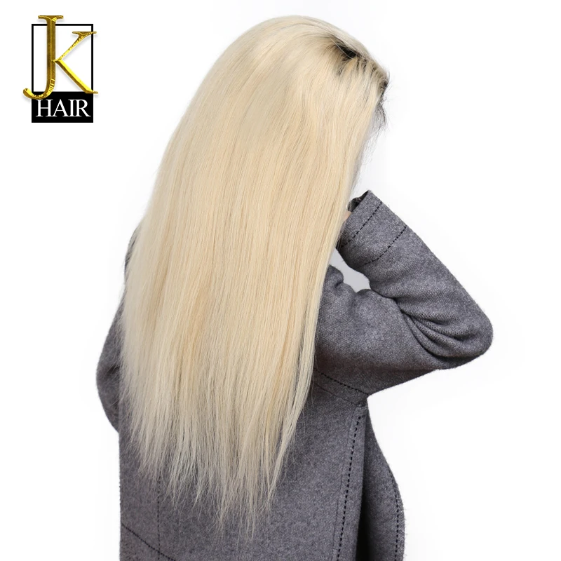 

T1B/ 613 Blonde Lace Front Human Hair Wigs For Black Women Remy Brazilian Straight Wig Bleached Can Be Curled 8-24 Elegant Queen