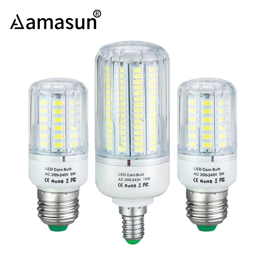 Светодиодный прожектор SMD5736 E14 E27 3/5/7/9/12/15 Вт|led corn bulb|corn bulbled |