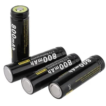 Soshine 4x 3.7V AA 14500 800mAh Rechargeable Li-ion Battery w/ PCB Protected Board JN43
