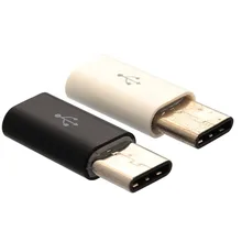 2 шт./лот USB 3,1 type C штекер Micro USB Женский адаптер конвертер Разъем USB-C черный и белый OTG V8