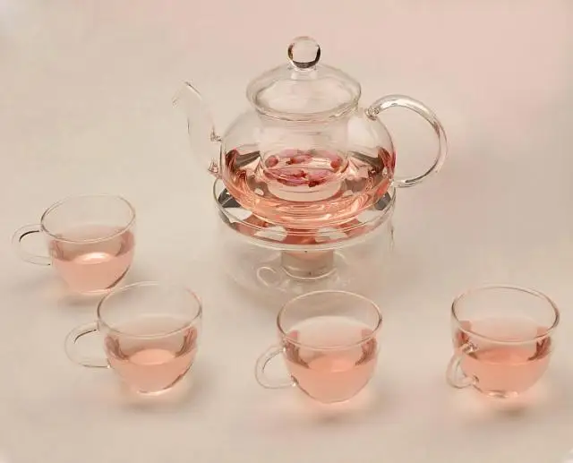 Специальный термостойкий стеклянный чайный набор, чайник, чайник, прозрачная чашка, кунг-фу, черный чайник, 600 мл
