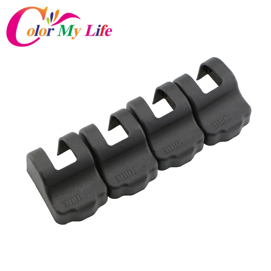 

Color My Life ABS Door Stopper Protection Cover Door Lock Covers Case for Peugeot 301 308 408 Car Accessories