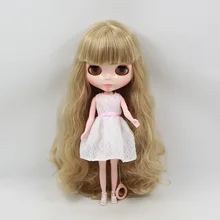 Стоимость блонд волос Обнаженная blyth кукла, Заводская кукла Модная Кукла подходит для DIY Изменить игрушка BJD для девочек