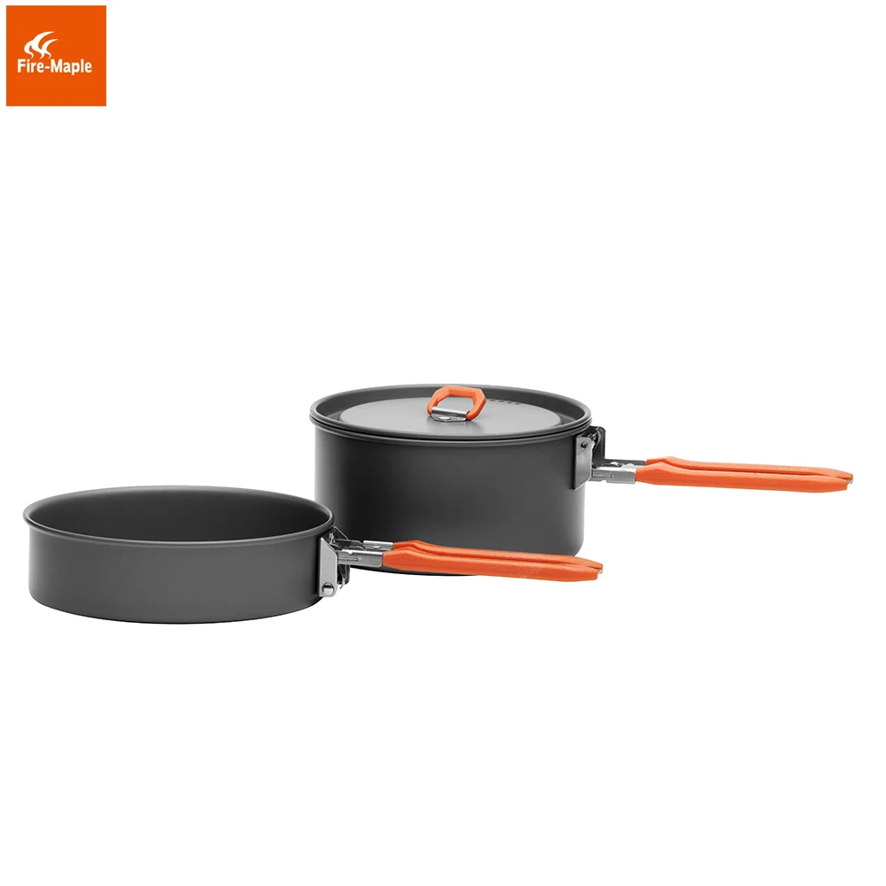 Fire Maple Feast 1 acampar al aire libre senderismo Utensilios de cocina backpacking cocina picnic pot pan set mango plegable 1-2 personas fmc-f1