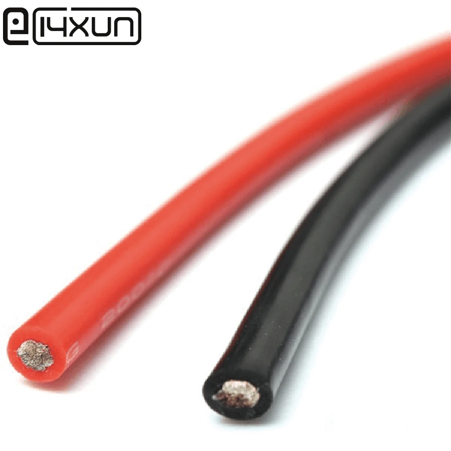20 м/лот 10 метров красный + черный 12AWG 14AWG 16AWG 22AWG 24AWG термостойкий мягкий силиконовый