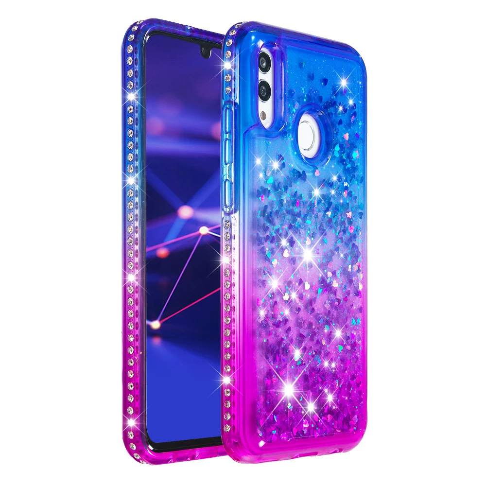 Diamond Glitter Case For Huawei P Smart Plus 2019 Gradient Bling Quicksand Soft Silicone Case for Huawei Honor 10 Lite Cover (15)