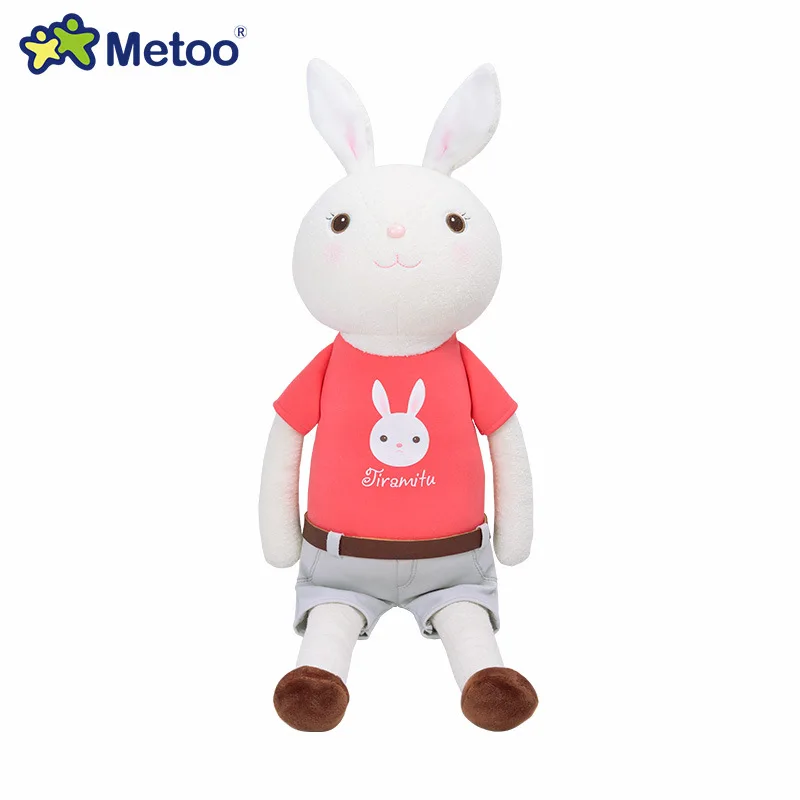 Кукла Metoo, мягкие плюшевые игрушки, мягкие животные для девочек, милый мультяшный Кролик для мальчиков, детский подарок на Рождество, день рождения - Цвет: 4