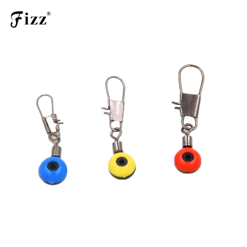 

20Pcs Space Beans Fishing Line to Hook Swivels Shank Clip Connector Interlock Snap Fishing Float Connector Fishing Accessories