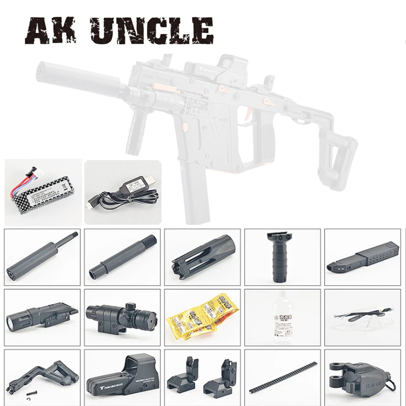 

AK UNCLE Gel Blasting Lehui KRISS VECTOR V2 Second Generation Toy Gun Magazine Feeding MK5 V2 Water Gun