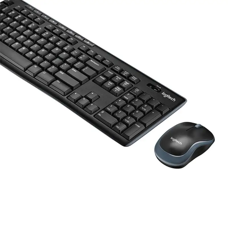 Logitech MK270 2,4G Беспроводной оптический Мышь полноразмерная клавиатура комбо набор 1000 Точек на дюйм беспроводная мышь для домашний рабочий стол для ноутбука ПК