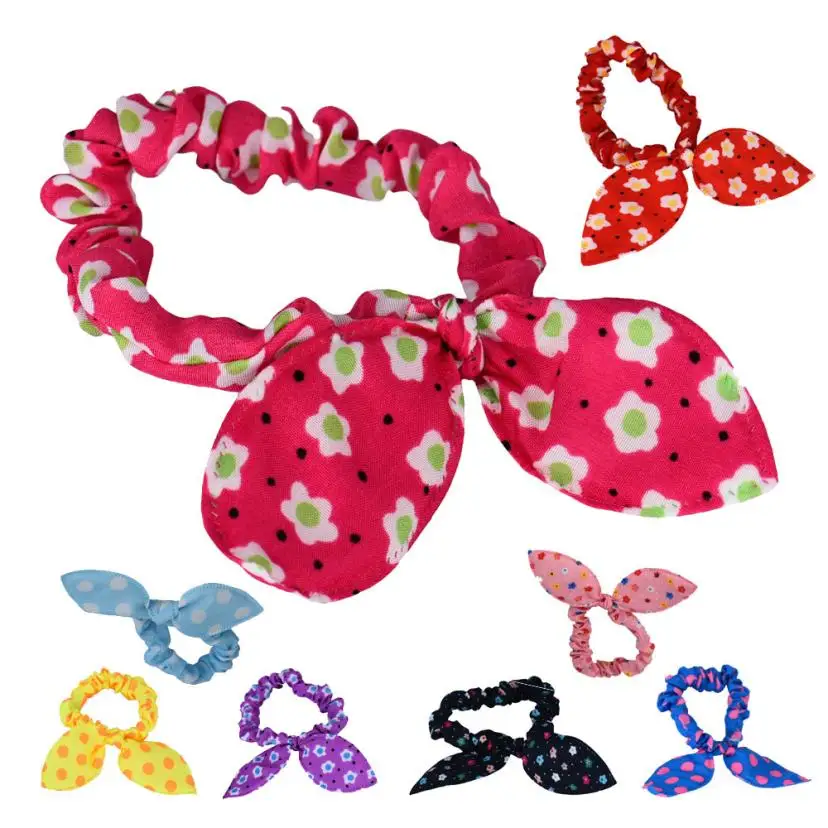 

Beauty Styling Tools Hair bands Lovely Mini Small Bunny Rabbit Ears Headband Hair Rope Rubber Bands Baby