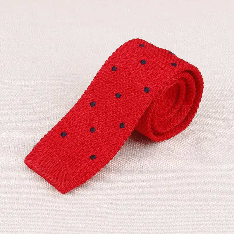 Лидер продаж, мужские вязаные галстуки в горошек, вышитые, 15 цветов, модные галстуки на шею для мужчин, взрослый узор, мужской галстук, Свадебный Мужской галстук - Цвет: 15