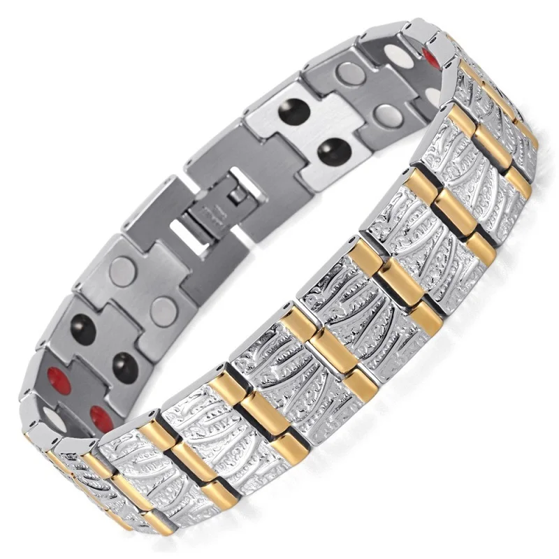 Fashion Bracelet Femme Ladies Gold Health Stainless Steel Bracelets&Bangles Female