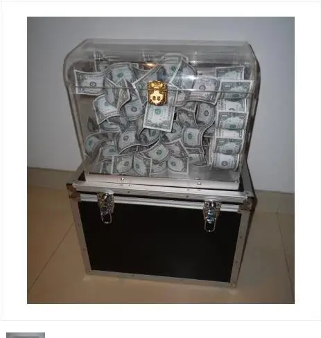 

Crystal Money Chest - Magic Trick,Stage Magic Props,Close Upmagic,Mentalism,Comedy,Party Trick,Illusions,Magia Toys,Gadgets,Joke