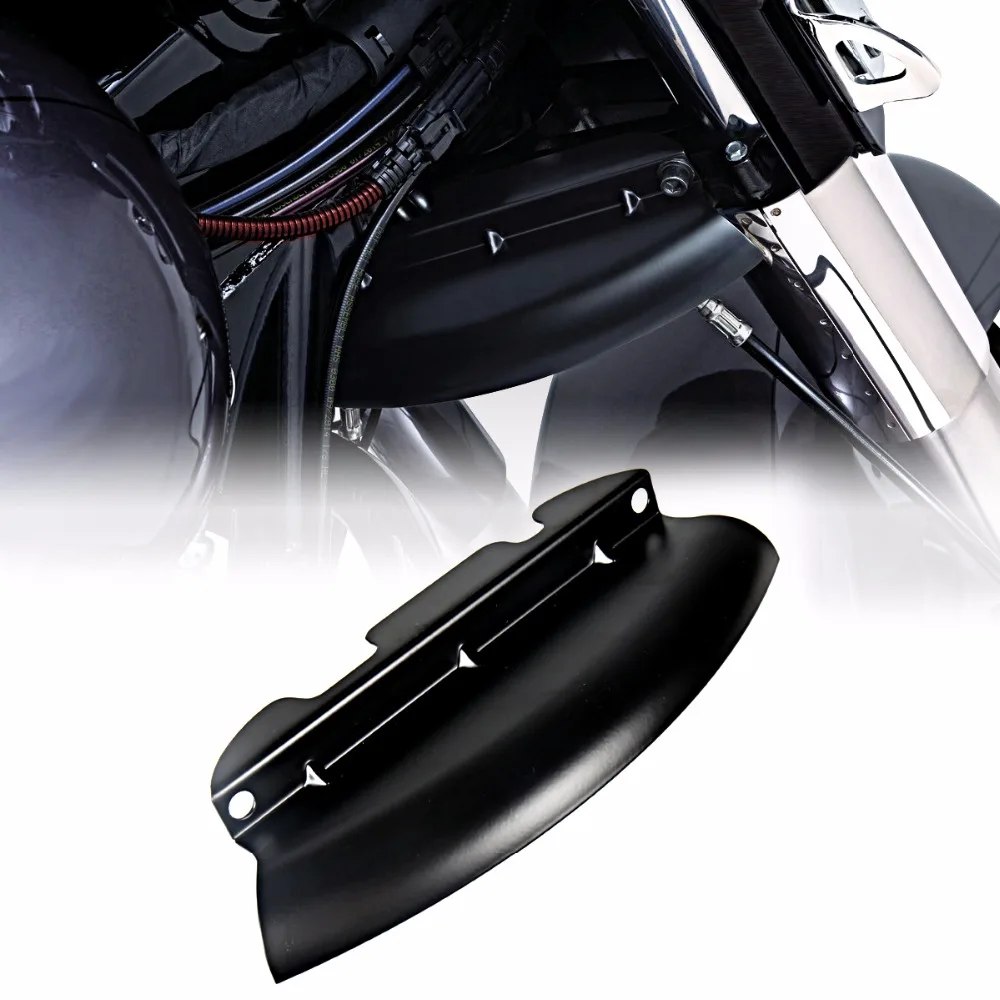 Black Lower Triple Tree Wind Deflector For Harley Touring Street Glide