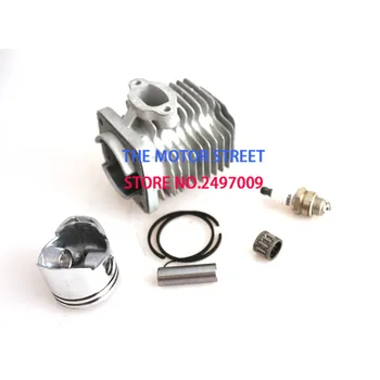 

44-6 Engine Cylinder Head With Piston kit for 2 stroke 49cc Mini Dirt bike Mini ATV Quad Pocket bike Piston Ring