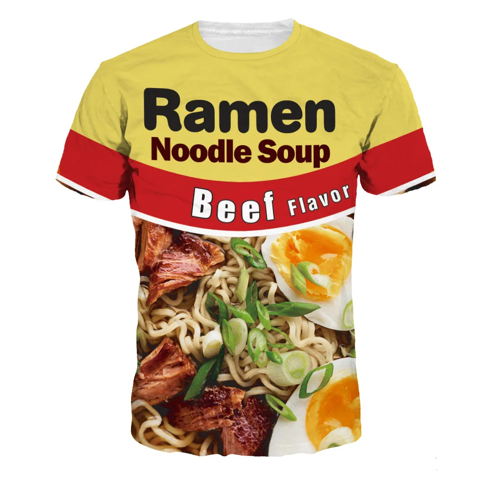 

2018 new Fashion printing colorful foods 3d t shirt men casual Printing t-shirt short-sleeved hip hop street wear Tshirt