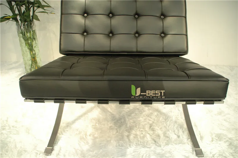 U-BEST выполненный в известном дизайне с Гостиная мебель пони кожи кресло для отдыха, пони, скрыть кожаное сиденье