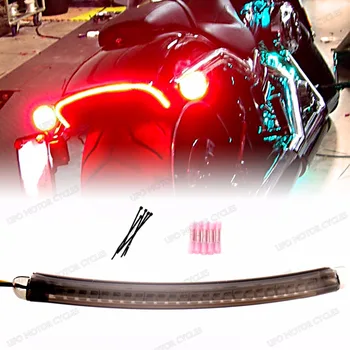 

LED Fender Running Brake Light&Turn Signal Smoked Len Kits For Harley 13-17 Breakout