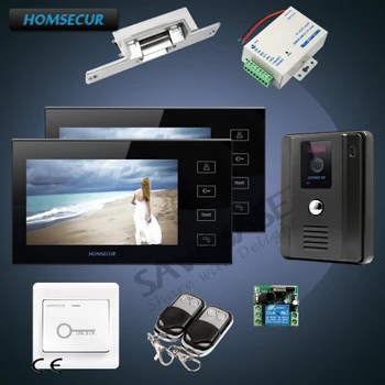 

HOMSECUR 7" Wired Hands-free Video Door Phone Intercom System+LCD Color Screen