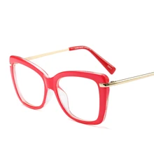 Бабочка большая коробка Очки Рамки модные Для женщин близорукости глаз Очки Оптический очки по рецепту негабаритных очки