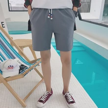 YASUGUOJI Новинка летние однотонные мужские шорты кэжуал уличная эластичная талия мужские s мужские шорты в повседневном стиле шорты для тренировок