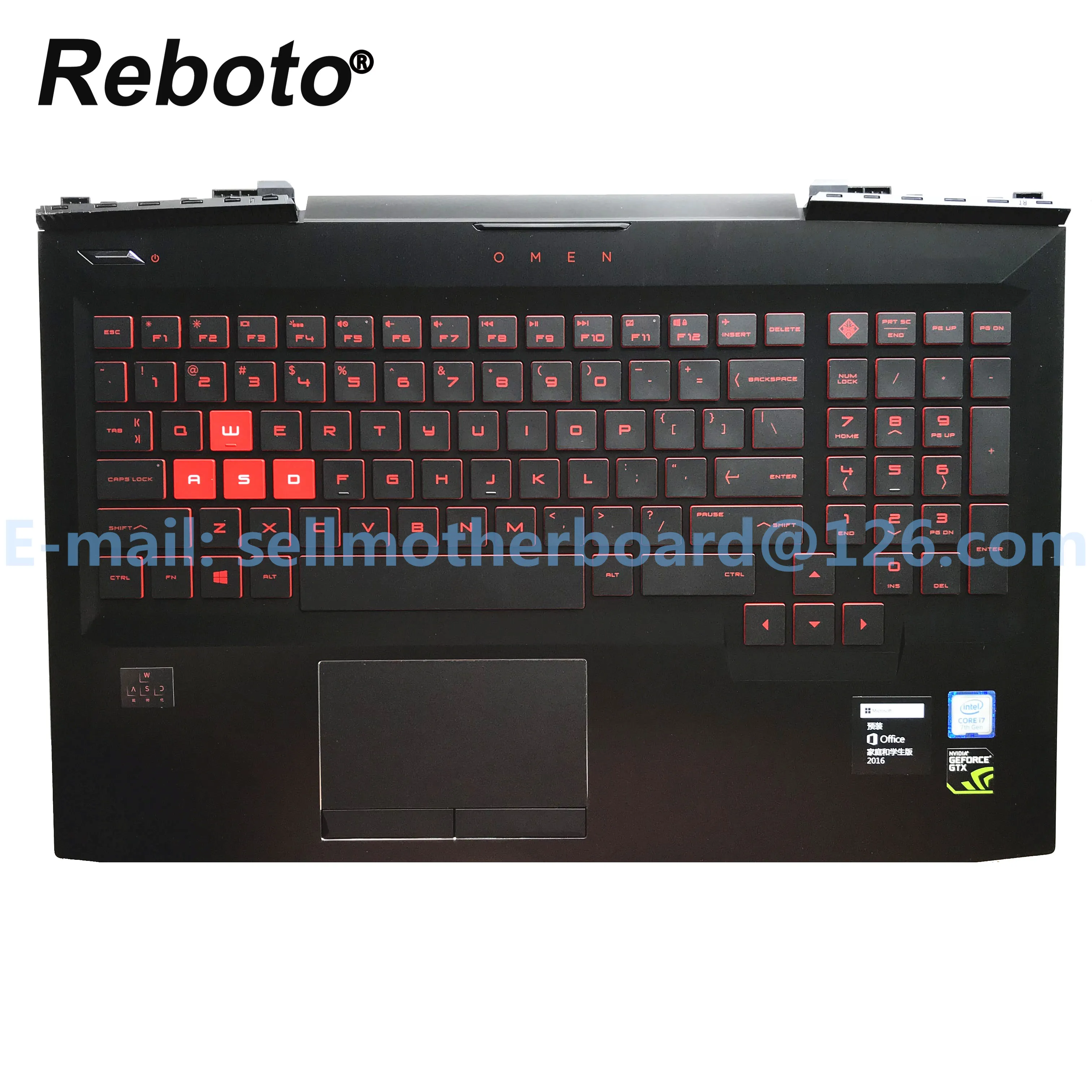 

NEW Original FOR HP OMEN 15-CE002TX 15-CE003TX 15-CE US Palmrest Keyboard with Touchpad With backlight 929479-001 929478-001
