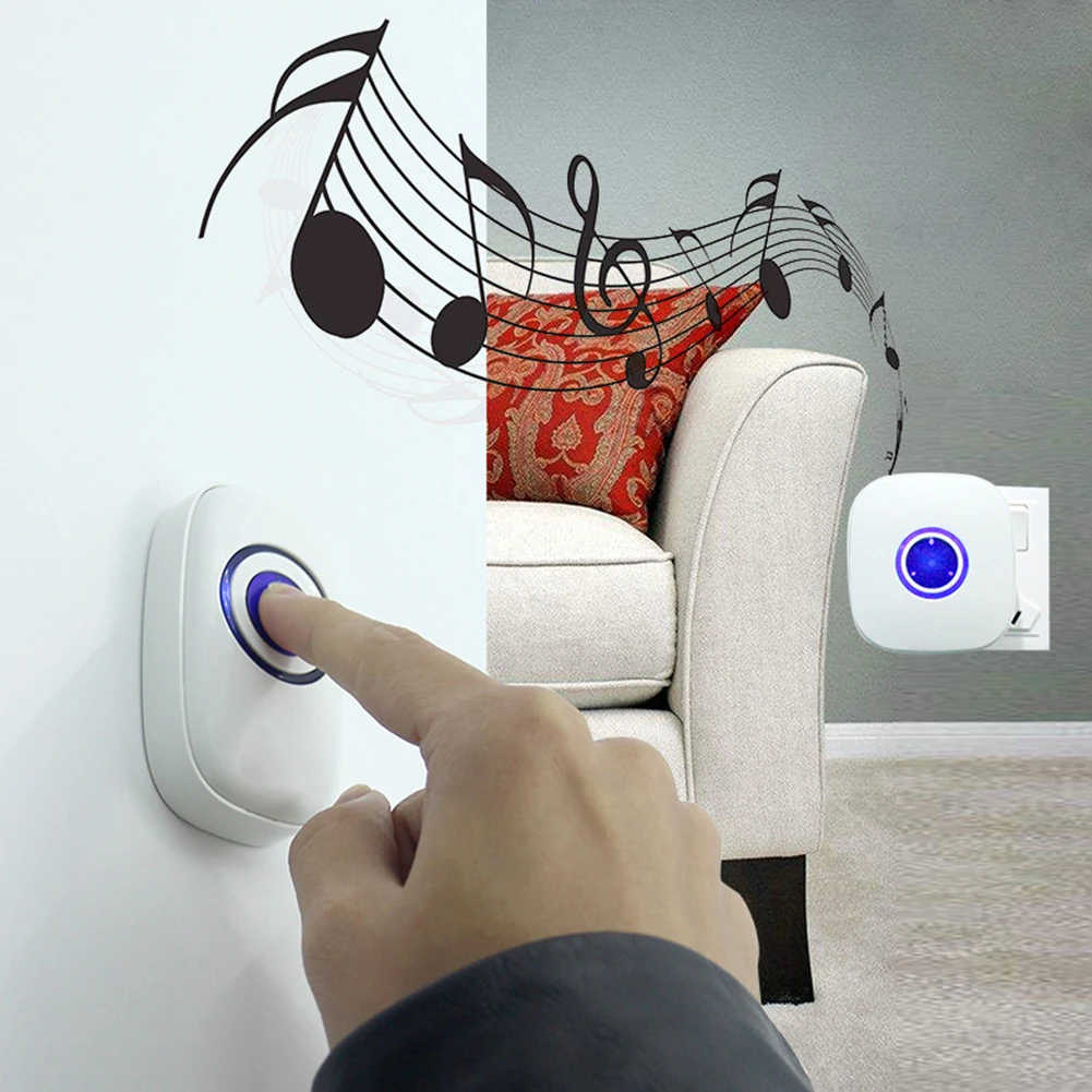 New 220V wireless doorbell waterproof 300M range door bell low price high quality home 38 chimes music door ring New 220V wireless doorbell waterproof 300M range door bell low price high quality home 38 chimes music door ring