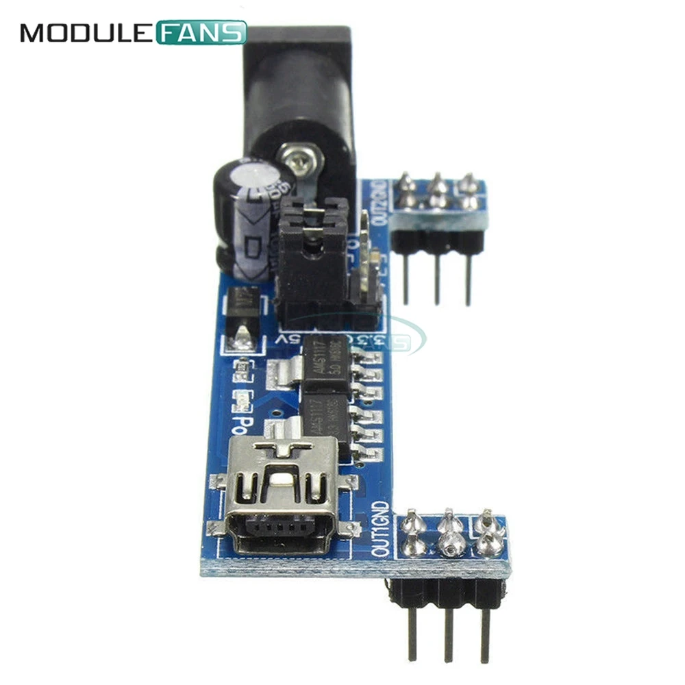 MB102 макетная плата модуль источника питания DC 3 V 5V Для Solderless USB блок совместимый