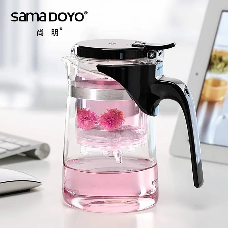 SAMA Samadoyo SAG-08 высококачественный Gongfu Чайный горшок кружка 500 мл элегантный чайный набор стеклянный чайник художественная чайная чашка стеклянная Gongfu