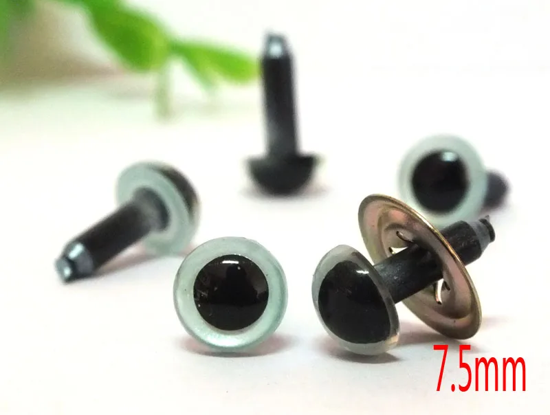 

free shipping!!! 7.5mm amigurumi animals round safety eyes--silver gray color