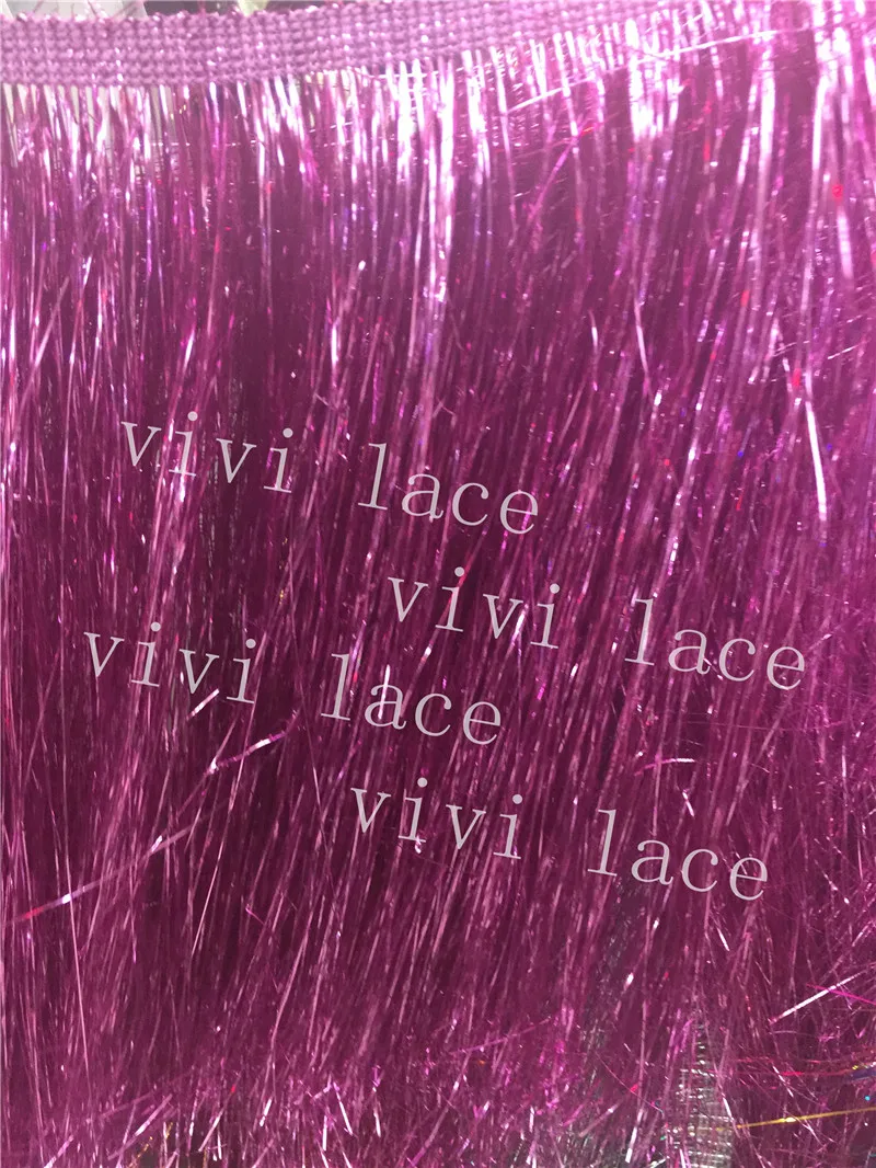 30 ярдов/сумка pp003 фиолетовый искусственный шелк роскошный бахрома 20 см Ширина для украшения платье/модный дизайнер