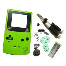 Бренд Apple зеленый корпус крышка для Nintendo GBCw/объектив с трубкой повреждения консоли корпус резиновых подушечек крест Y отвертки
