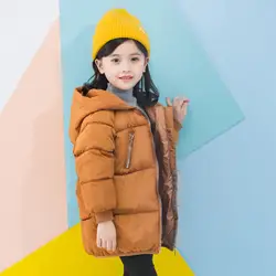 2018 зимняя куртка для мальчиков, пальто с хлопковой подкладкой, детская теплая зимняя куртка с капюшоном, детский хлопковый пуховик, верхняя