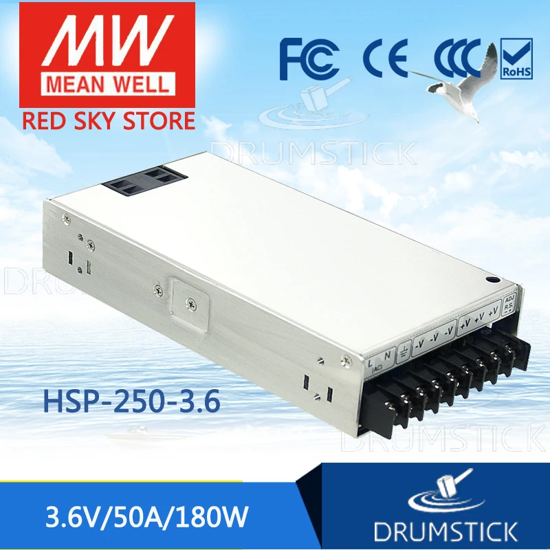 

MEAN WELL HSP-250-3.6 3.6V 50A meanwell HSP-250 3.6V 180W Single Output with PFC Function Power Supply [Real6]