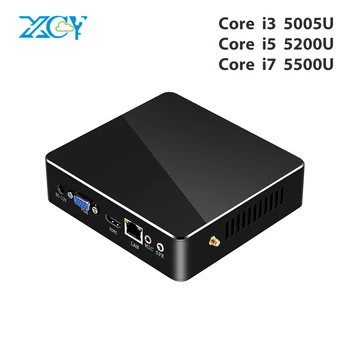 

XCY Mini PC windows 10 Core i7 5500U i5 5200U i3 5005U Mini Computer HDMI VGA USB WiFi Nettop Office Household Desktop