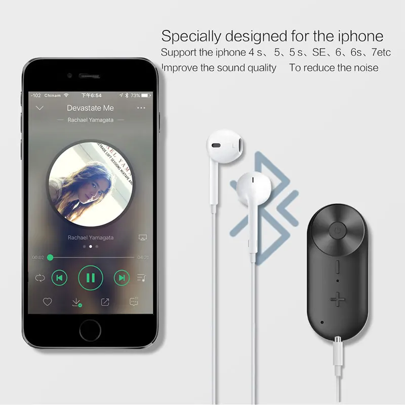 Петля R8 Bluetooth 4 1 приемник беспроводной аудио Музыкальная Коробка адаптер с