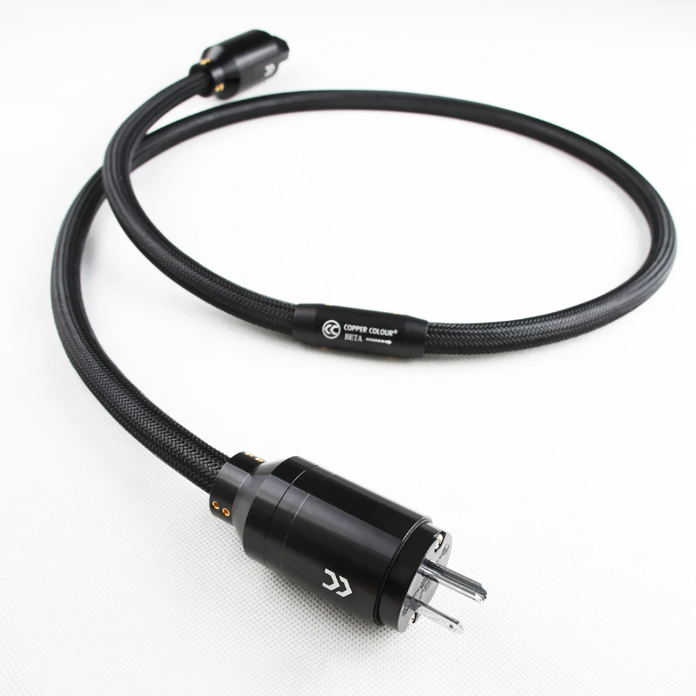 Copper Colour CC BETA US Plug Hi-Fi Powercord freeze OCC Silver cable audiophile Teflon _08