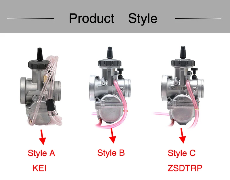 ZSDTRP 4T Engine 33 34 35 36 38 40 42mm PWK Keihin Carburetor Used at Off-road Racing Motor Motocross Scooter with Good Power